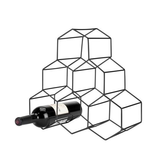 Geo Wine Rack - Gunmetal