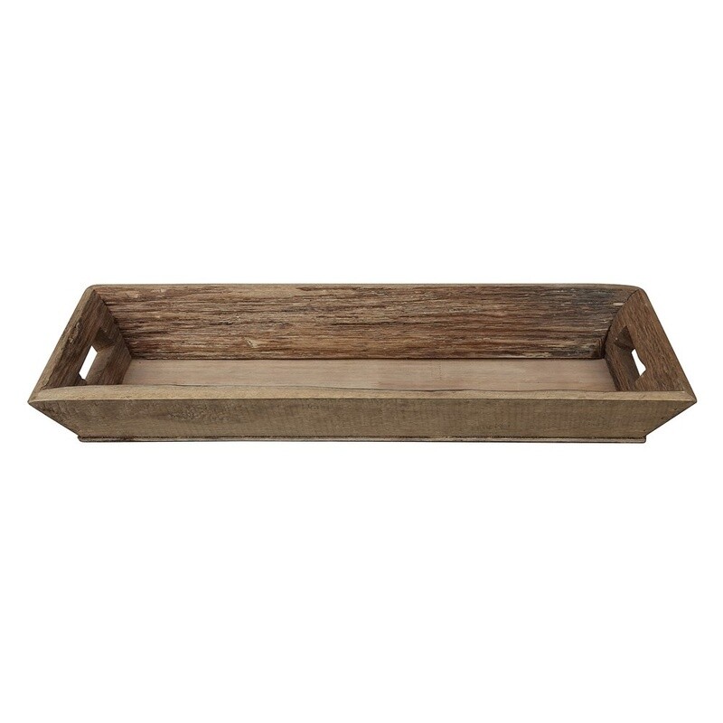 Rustic Wood Rectangular Tray