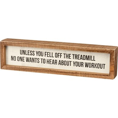 Box Sign - Workout Treadmill