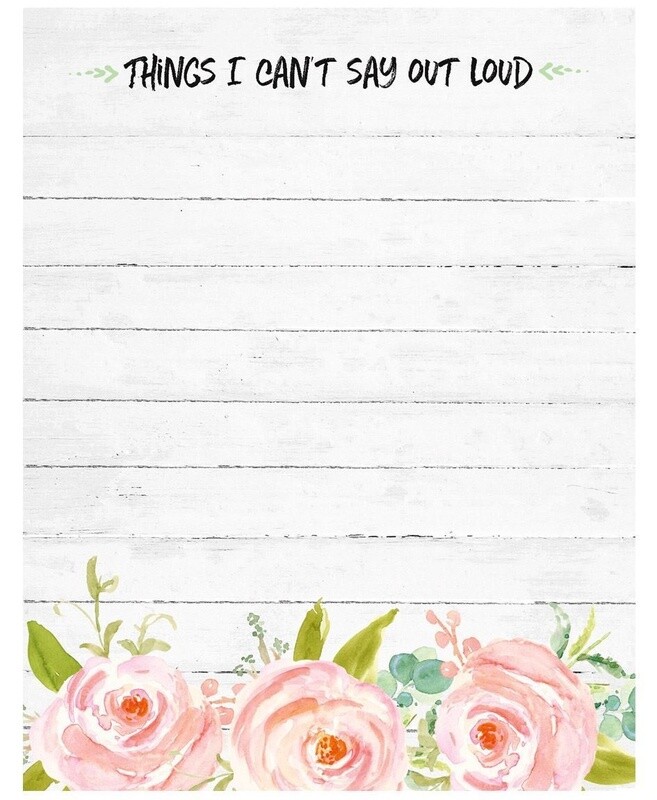 Things I Can&#39;t Say Notepad