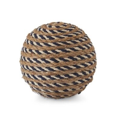 Tan, Navy &amp; Cream Seagrass Ball