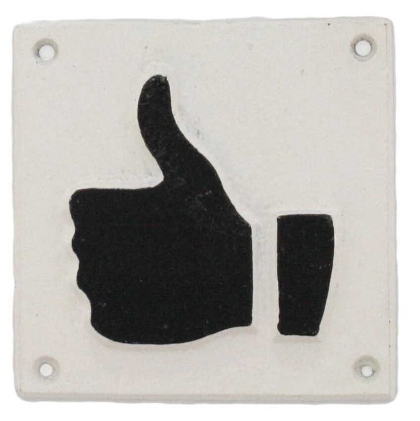Cast Iron Thumb Sign