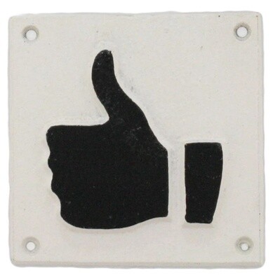 Cast Iron Thumb Sign