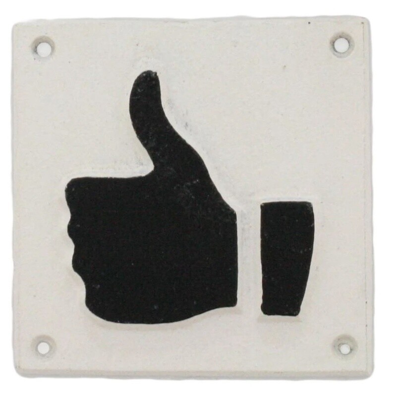 Cast Iron Thumb Sign