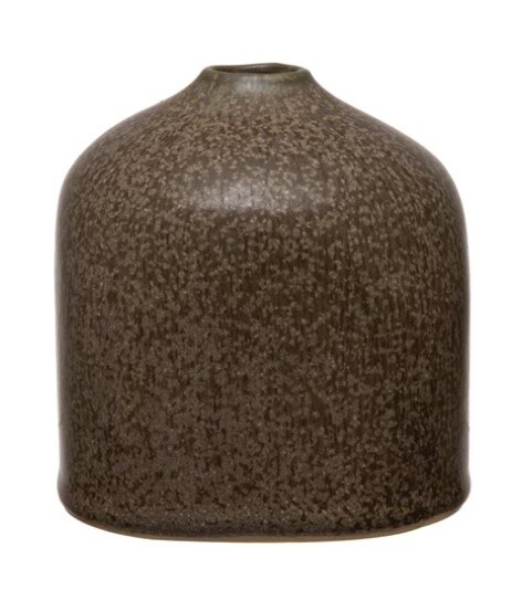 Square Stoneware Vase