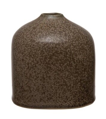 Square Stoneware Vase