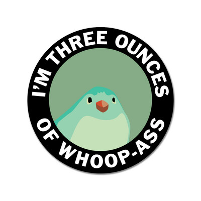 Three Ounces Sticker