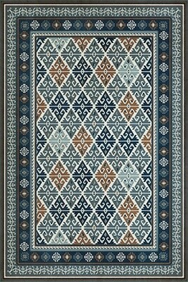 Burdock Saffron &amp; Sage Vinly Floor Mat 20x30
