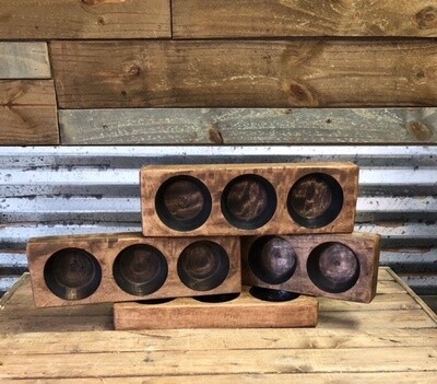3 Hole Candle Tray/ Cheese Mold