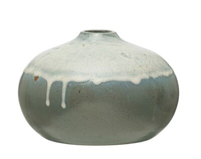 Short Wide Drip Vase