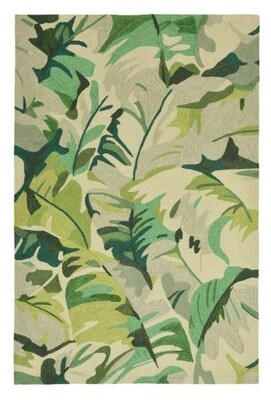 Palm Leaf Green Indoor/Outdoor Rug 2&#39;x3&#39;