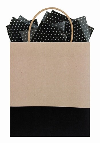 Black Dipped Kraft Gift Bag