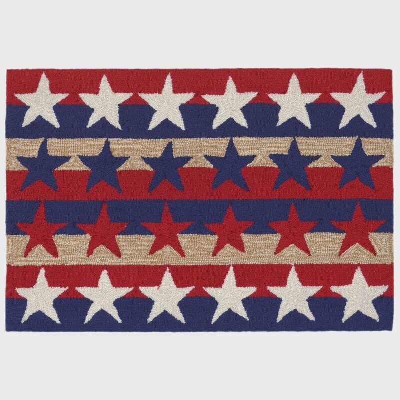 Stars &amp; Stripes Indoor/Outdoor Rug 2&#39;x3&#39;