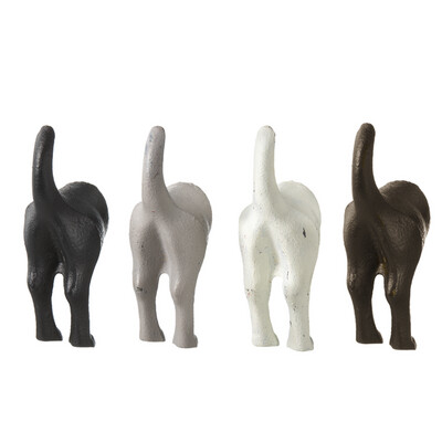 Dog Tail Wall Hook - Cast Iron