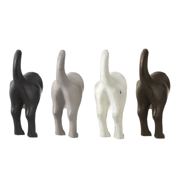 Dog Tail Wall Hook - Cast Iron