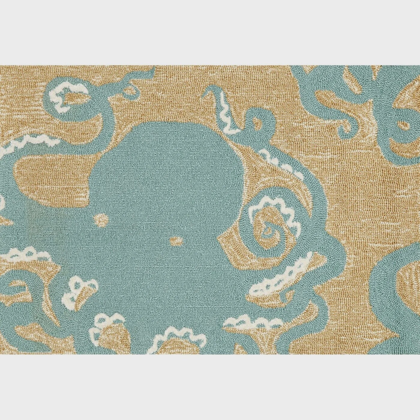 Octopus Aqua Indoor/Outdoor Rug 2&#39;x3&#39;