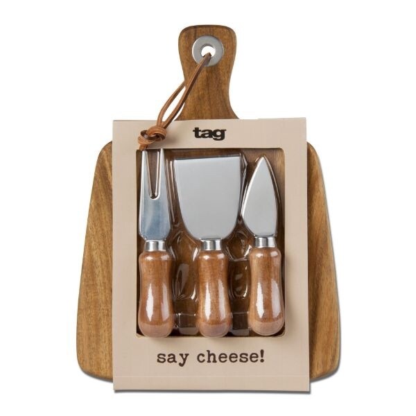 Acacia Cheeseboard w/ Utensils