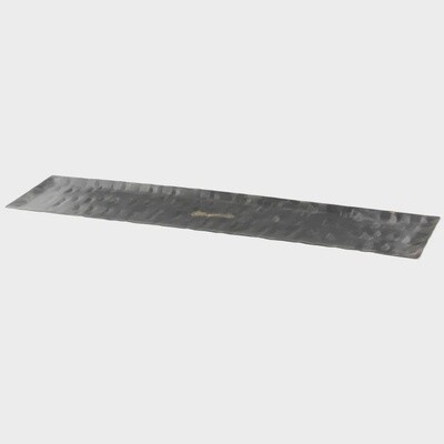 Hand-Hammered Metal Long Tray