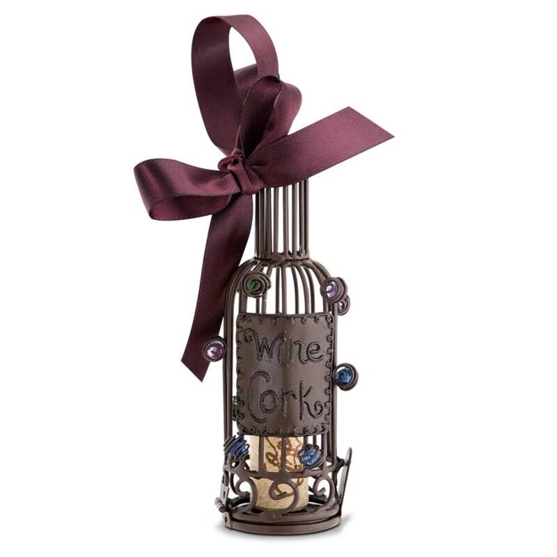 Wine Bottle Ornament Cork Cage