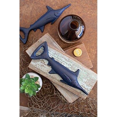 Marlin Blue Bottle Opener - Cast Iron