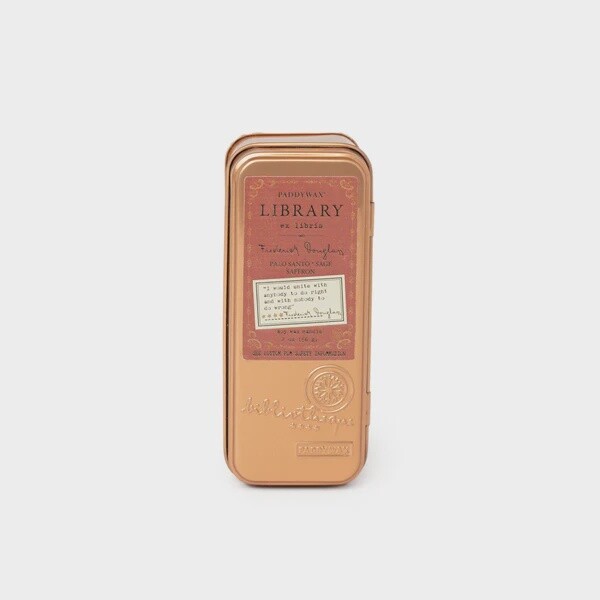 Library Tin - Frederick Douglas - 2.5 oz Red