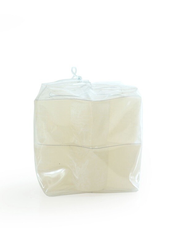 Votives set of 12 - Melon White