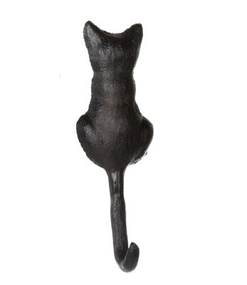 Cat Back Wall Hook - Cast Iron