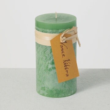 Timber Pillar Candle Aloe - 6&quot;