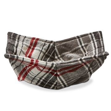 Grey Plaid Bowl Cozy