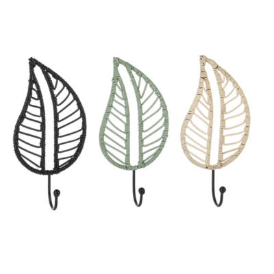 Natural Woven Leaf Hook