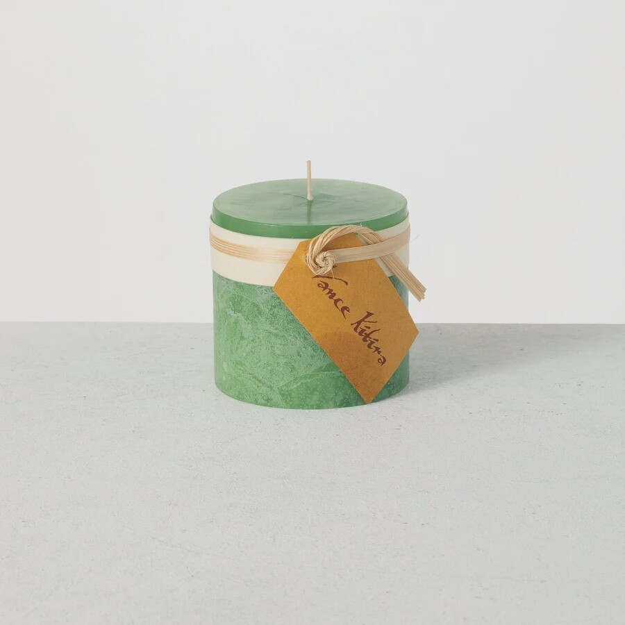 Timber Pillar Candle Aloe - 3&quot;