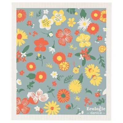 Flowers of Month Swedish Dishcloth