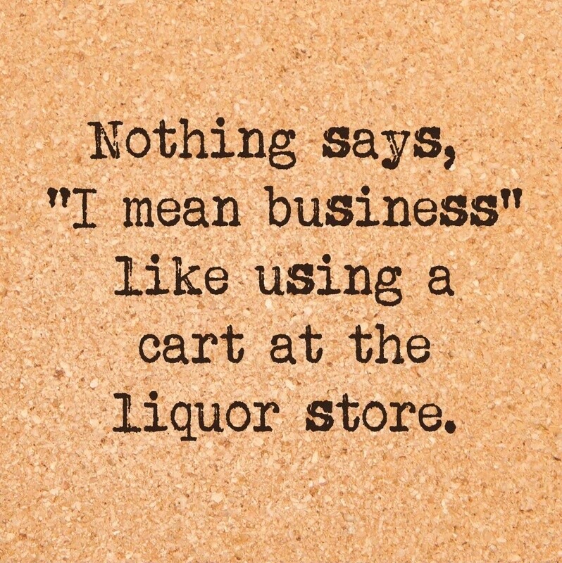 Liquor Store Cork Coaster