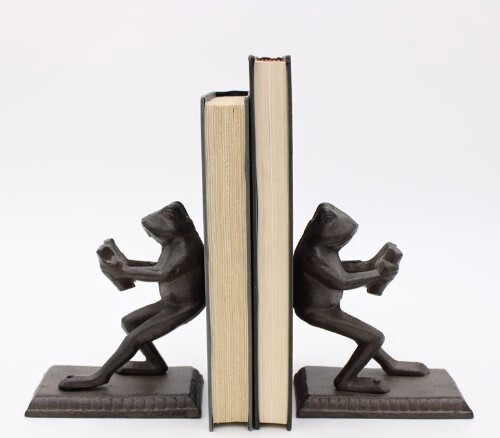 Frog Bookends SET - Cast Iron
