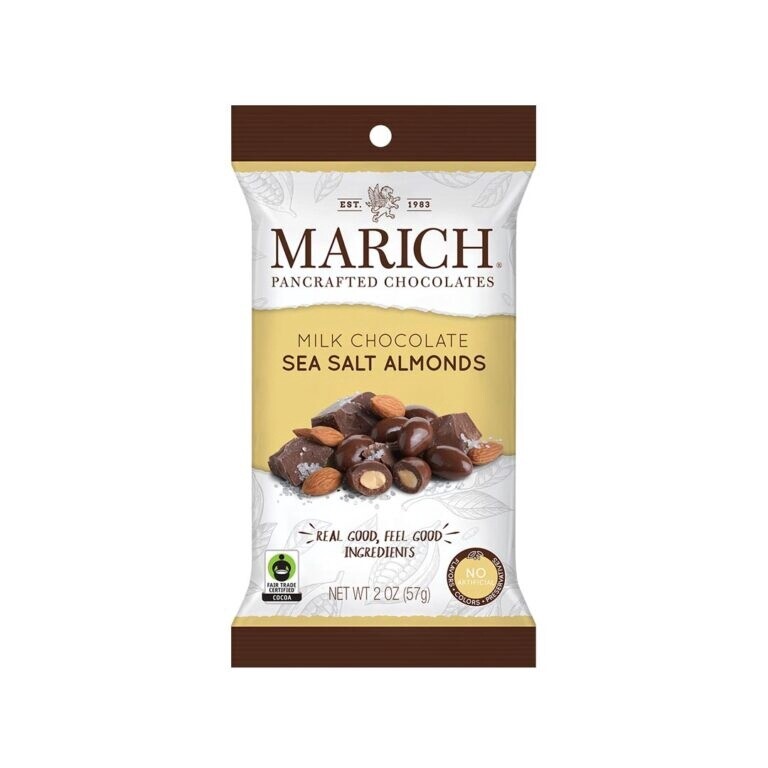 Milk Chocolate Sea Salt Almonds - 2 oz