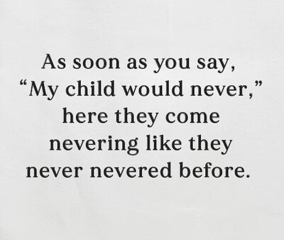 My Child Never Tea Towel