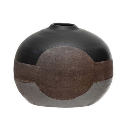 Natural Tri-color Vase, Size: Short