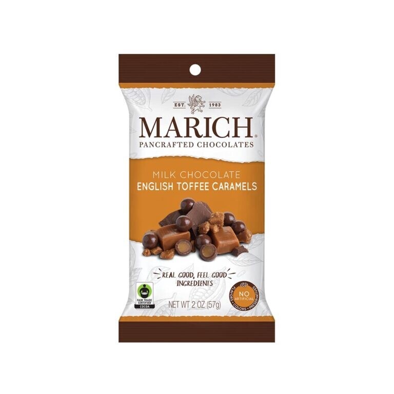 English Toffee Caramels - 2 oz