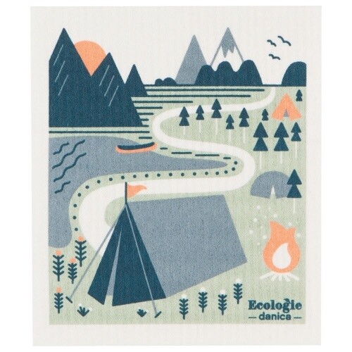 Camp Life Swedish Dishcloth