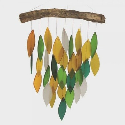 Rainforest Glass Waterfall Wind Chime