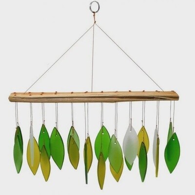 Spring Leaves Glass Wind Chime