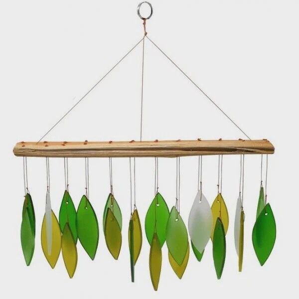 Spring Leaves Glass Wind Chime