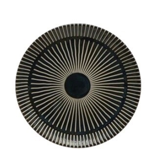 5&quot; Midnight Blue &amp; White Glazed Plate