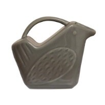 Stoneware Bird Shaped Creamer, Color: Grey