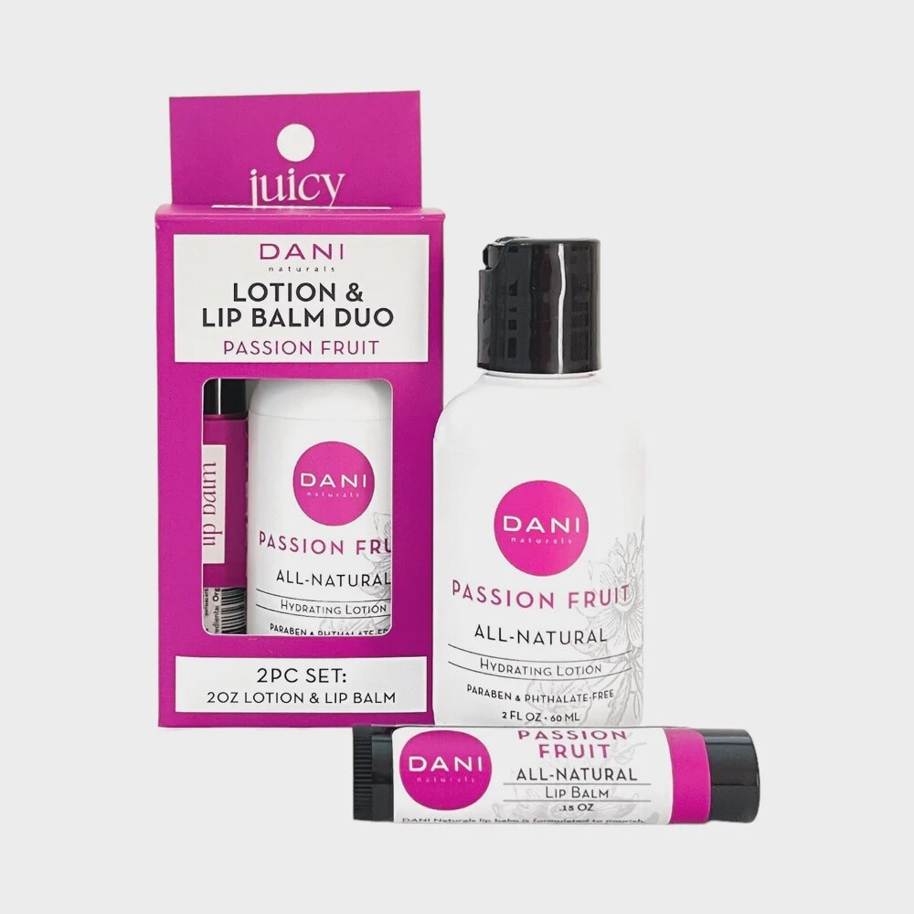 Passion Fruit Lotion + Lip Balm Gift Set