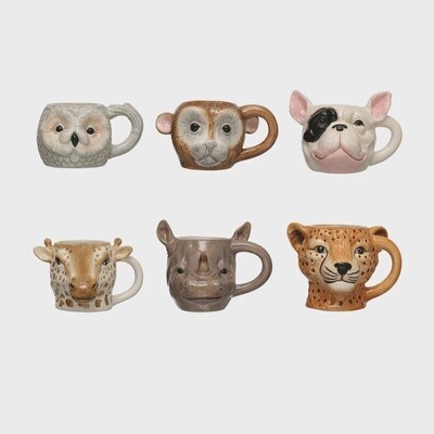 Ceramic Animal Head Mug
