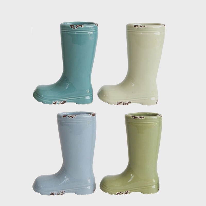 Stoneware Boot Vase