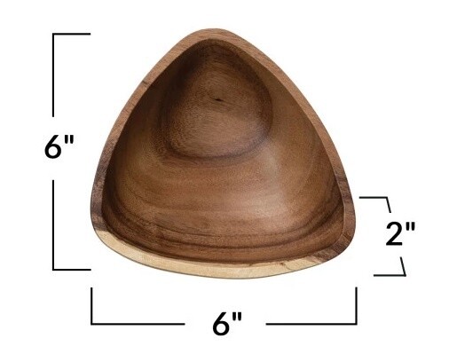 Acacia Wood Bowl, Size: Small