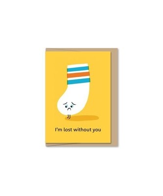 Lost Without You Mini Card