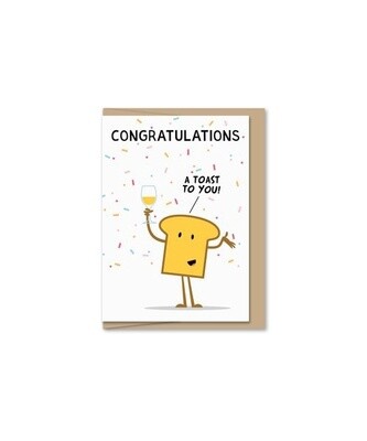 Toast Congrats Mini Card